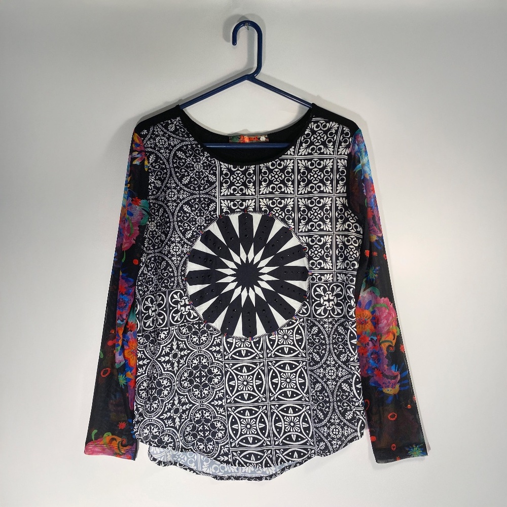 Colorful Long-Sleeve Top | Desigual